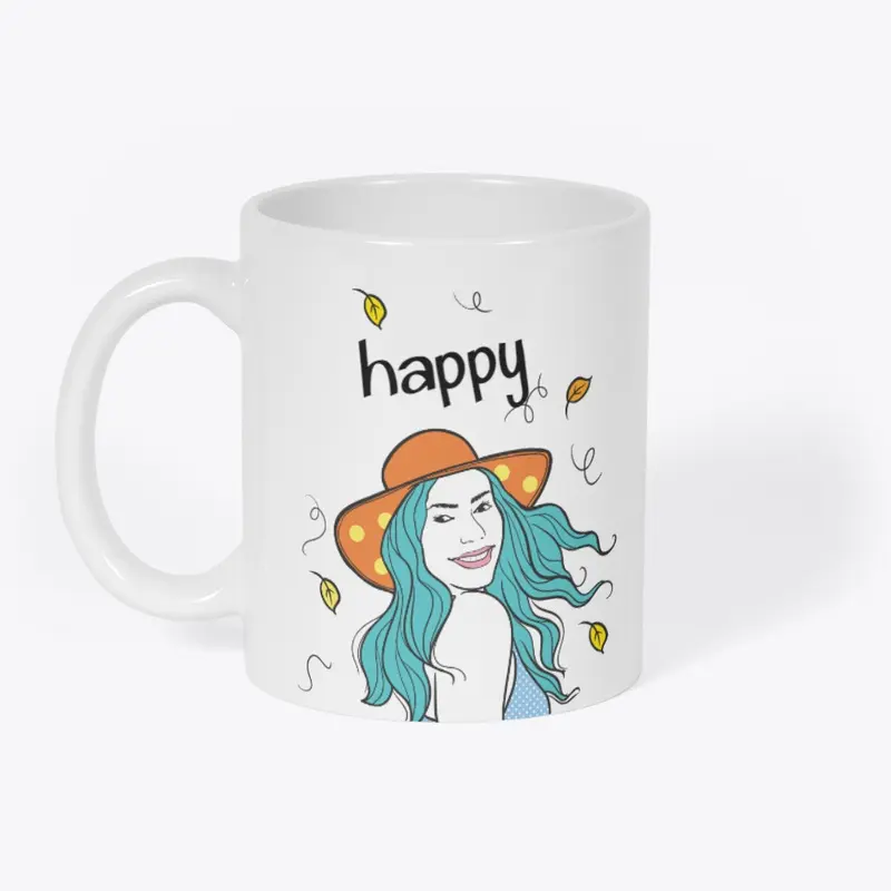 Happy Summer Girl Mug
